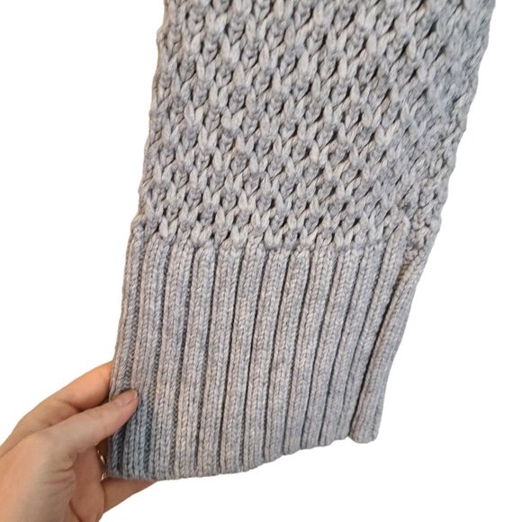 Derek Lam 10C X Athleta Womens S Gray Wool Cashmere Chunky Bell Sleeve Sweater - Picture 4 of 9